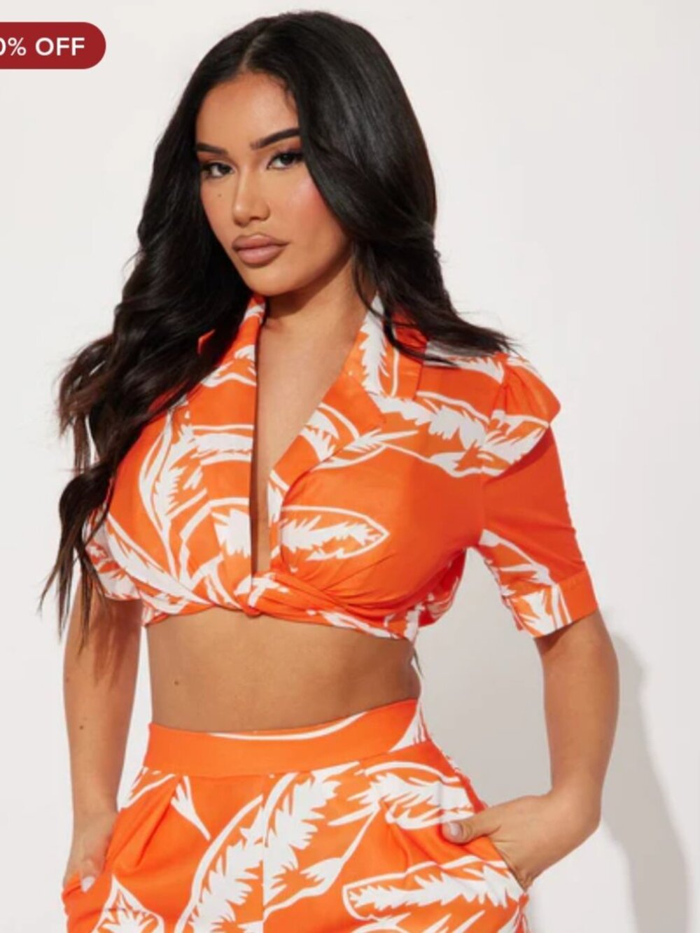 Fashion Nova Tropical Vibes printed Top